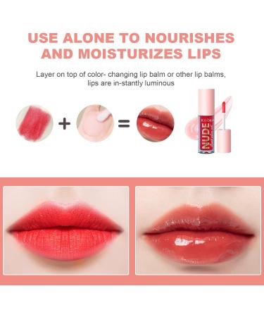 LOPHE 4Pcs Plumping Lip Oil Kit Makeup Lip Gloss Set Fruit-Flavored Lip Care Oil Long Moisturizing Lip Gloss Tinted Lip Oil Non-Sticky FInish High-Shine Hydrating Light Clear Liquid Lipsticks 4PCS-C - Buy Online on GoSupps.com