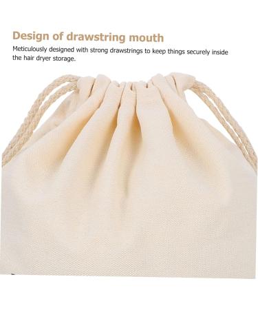 Mikinona 2pcs Hair Dryer Storage Bag Hair Dryer Holiday Travel Bathroom Hairdryers Travel Pouch Beige Fabric - Buy Online on GoSupps.com