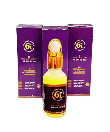 Anti-Aging Face Serum for Women | Vitamin C Retinol Collagen 6-in-1 Brightening Hydrating Serum with Hyaluronic Acid | Glowing Skin Fine Lines - 30ml - Buy Online on GoSupps.com