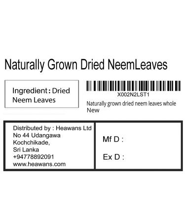 Organic Neem Leaves - Whole Dried Leaves (0.7 oz) | Naturally Grown - Buy Online on GoSupps.com