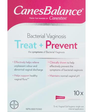 CanesBalance Bacterial Vaginosis Treatment and Prevention Gel - Treat And Prevent BV Symptoms BV Treatment For Women Relieves Vaginal Odor Maintains Normal Vaginal pH 10 Single-Use Applicators Shoe Insert