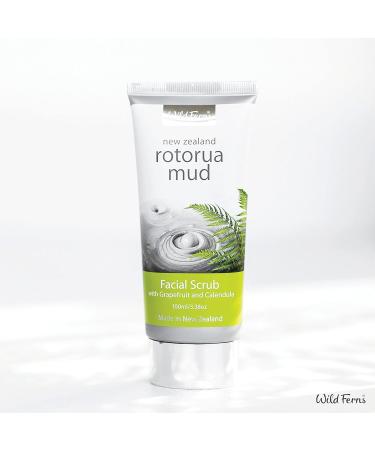 Wild Ferns Rotorua Mud Facial Scrub - Grapefruit & Calendula | 100ml - Revitalize Your Skin Naturally - Buy Online on GoSupps.com