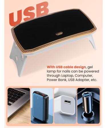 UV Nail Lamp LED 36W UV Lamps for Gel Nails Led Nail Dryer USB - Buy Online on GoSupps.com