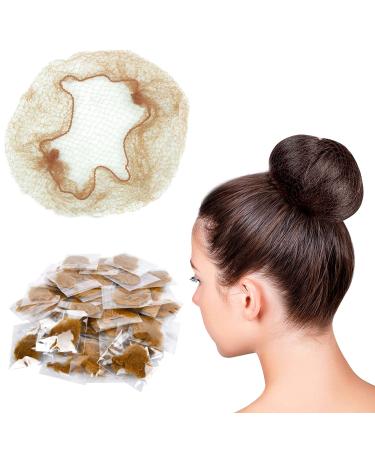 50 pieces hair nets Elastic invisible elastic edge mesh hair nets hair styling accessories for women girls hair nodes manufacture ballet dancer