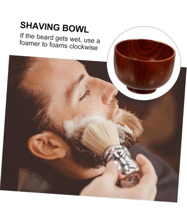 Doitool Wooden Face Shaving Bowl - Large Soap Container with Lid for Men - Ideal for Razor Foam & Grooming - Buy Online on GoSupps.com