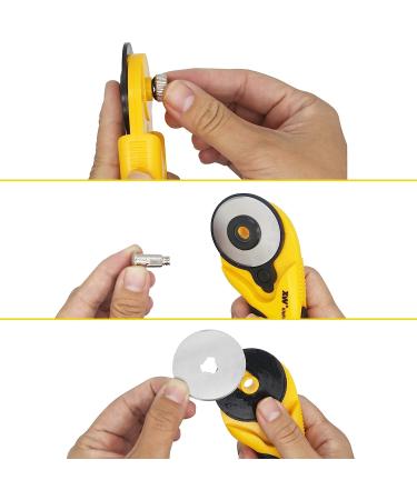 XW Hobby Knife Set - 45mm SKS-7 Rotary Cutter and Precision Knife for Art, Quilting, and Crafting with 12 Bonus Blades - Buy Online on GoSupps.com