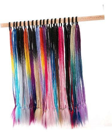 Beavorty 3 Sets hair extensions colored doll synthetic wigs hair extensions for braiding high temperature wig ponytail wigs hair ties kids color wig ponytail hair tie Hair piece curly child - Buy Online on GoSupps.com