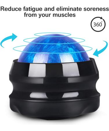 Manual Massage Roller Ball - Deep Tissue Massager for Sore Muscles, Shoulders, Arms, Neck, Back, Feet - Therapy Tool for Joint Pain, Stiffness, Stress Relief - Blue - Buy Online on GoSupps.com