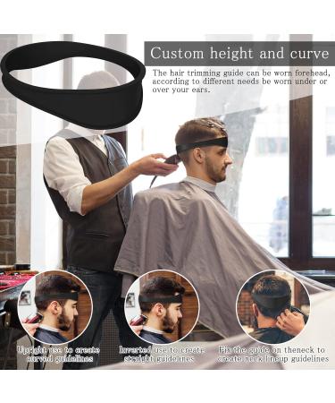 VOSSOT Neckline Shaving Template and Hair Trimming Guide - DIY Home Haircut Tool for Fade and Taper Styles - Non-Slip Silicone Band - Buy Online on GoSupps.com