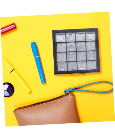  MAGICLULU MAGICLULU Set of 2 eyeshadow boxes eyeshadow palette makeup tray black makeup tray for blush highlighters lipstick makeup kit - Buy Online on GoSupps.com