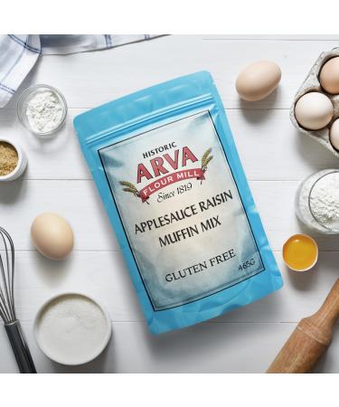 Gluten Free Muffin Mix Applesauce Raisin Muffin Mix 515g Makes 6 Large Muffins 100% GF Muffin Mix Made in Canada by Arva Flour Mills - Buy Online on GoSupps.com