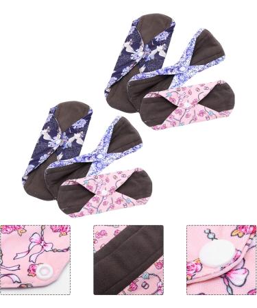 HEALLILY 6-Pack Reusable Washable Cloth Menstrual Pads | Eco-Friendly Sanitary Solutions for Ultimate Comfort - Buy Online on GoSupps.com