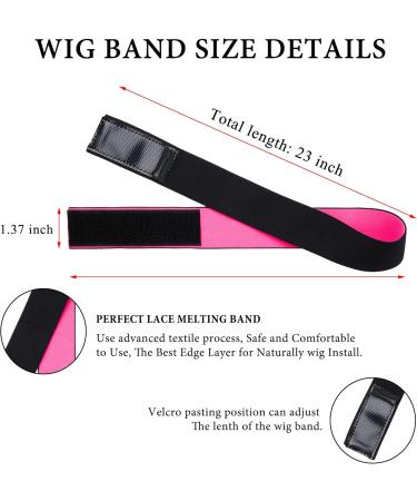 6 Pcs Wig Kit for Lace Front Wigs for Beginners Cosplay Women Girls 113g Edge Control Wax Pomade Styling Gel 15g Hair Wax Stick Bristle Brush Rat Tail Comb Edge Brush Elastic Wig Band - Pink - Buy Online on GoSupps.com