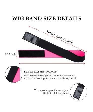 4-Piece Wig Set | Invisible Wig Glue & Remover | Lace Melting Band & Edge Brush | Beginner Cosplay Kit for Women & Girls - Buy Online on GoSupps.com