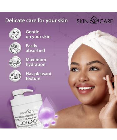 Buy 3-in-1 Collagen Moisturizing Cream for Face Neck & Hands - All Skin Types - 16.9 fl. oz - Daily Hydration & Absorption - Buy Online on GoSupps.com