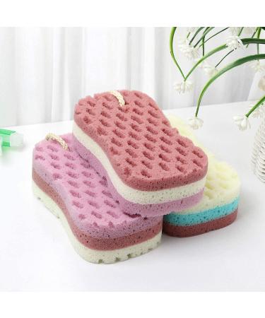 Dravency Large Body Scrubber Sponge Set - Bath Loofah Sponge for Women and Men - No Disintegration or Mould - Buy Online on GoSupps.com