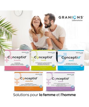 GRANIONS | Conceptio Homme | Male Fertility Normal Reproduction | Enzy Ox Patented Complex (Coenzyme Q10 Vitamin E) L-Carnitine Dha Trace Elements | 90 capsules and 30 sachets (30 days) - Buy Online on GoSupps.com