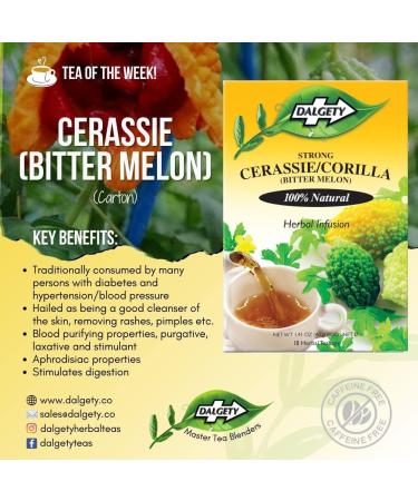 Dalgety Strong Cerassie/Corilla Herbal Infusion 3x40g Cartons (3 Pack) 100% Natural Caffeine Free Tea (Total 54 Teabags) Packed with Unique Health Benefits - Buy Online on GoSupps.com