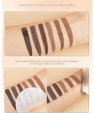 Lestpola Waterresistant longlasting smudgeproof liquid eyebrow mascara tinted eyebrow gel volumizing strengthening eyebrow mascara with eyebrow shaving brush 05 taupe - Buy Online on GoSupps.com