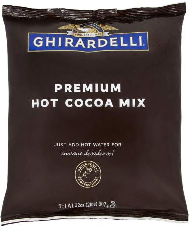 Ghirardelli Chocolate Premium Hot Cocoa 2 lb Pouch with Barista Spoon - Indulge in Luxurious Flavor - Buy Online on GoSupps.com