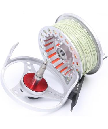 Maxcatch ECO Large Arbor Fly Fishing Reel - Pre-Loaded Combo | Silver Reel & Moss Green Line 3/4wt | Maximumcatch - Buy Online on GoSupps.com