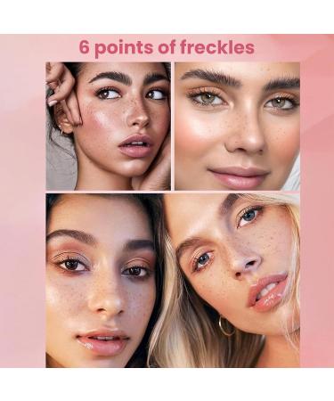 Yamobi 2 Pcs Freckles Pencil Freckles Pen Faux Freckles Liquid_Eyeliner Pen Duo Natural Lifelike Longlasting Fake Freckle Pencil Medium Brown & Dark Brown - Buy Online on GoSupps.com