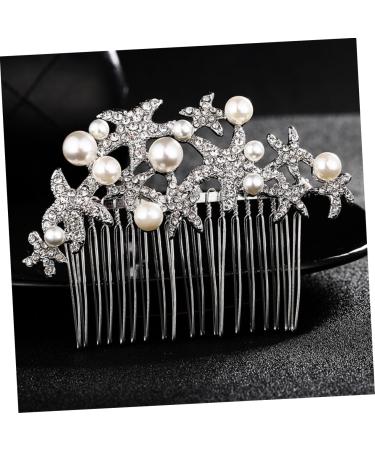 DOITOOL Rhinestone Hair Comb Hair Pearls Combs for Women Hair Teasing Comb Bride Comb Hair Rhinestones Comb for Bridal Rhinestone Comb Headwear for Women Tiara Miss Tease Crystal - Buy Online on GoSupps.com