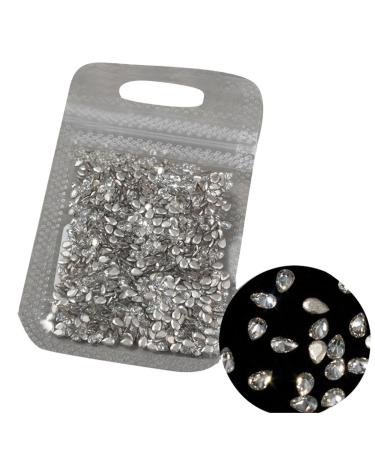 1440Pcs Flatback Rhinestones Nails Art For DIY Projects And Clothing Embellishments Crafts And Sewing Nails Art Decoration 04 water droplets