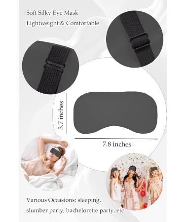 MEIKLE Silky Robes for Women Party Wedding Short Floral Kimono with Blindfold Hair Bands Elastic Hair Scrunches Cs-black S/M - Buy Online on GoSupps.com