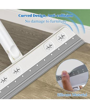 Kioiner Silicone Water Scraper with Long Handle Professional Shower Scraper Squeegee Adjustable Floor Squeegee for Cleaning Washing Drying Shower Glass Garage Windshield Window - Buy Online on GoSupps.com