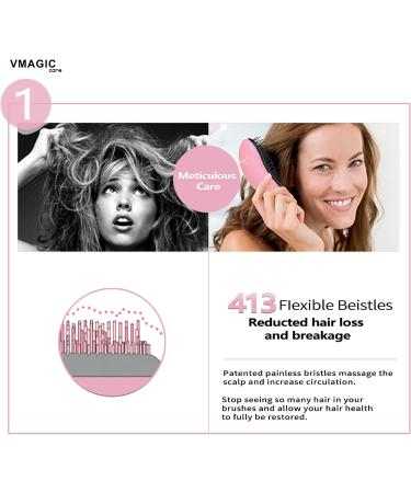 Detangling Brush - Best for Tangled Hair - Wet & Dry Hair Use - Pink - Buy Online on GoSupps.com