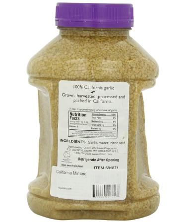 Kirkland Signature Minced California Garlic 3 Pound (Pack of 2) - Premium Quality Garlic for Cooking - Shop Now! - Buy Online on GoSupps.com