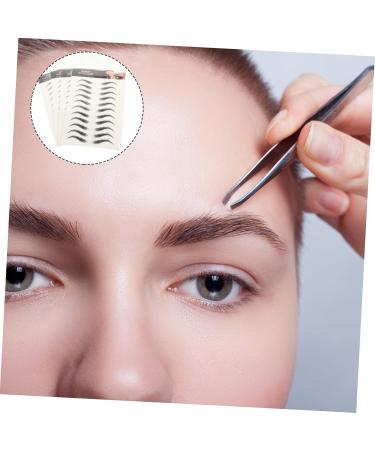 Mikinona 4 Sheets Waterproof Eyebrow Stickers Imitation Eyebrow 6d Hair-like Eyebrows Stickers Water Proof 4d 21x14.8cm Black - Buy Online on GoSupps.com