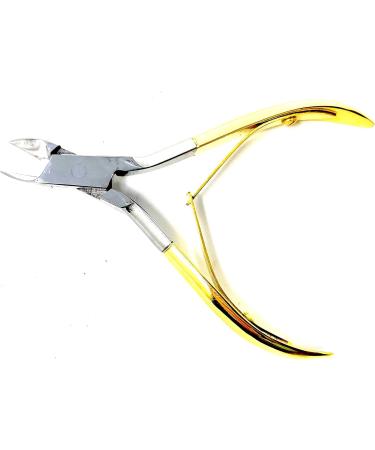 Inkgrafix Nail Nippers - Gold - Special Head - Surgical Steel Clippers Manicure Pedicure - with Feather - IG24886 - Buy Online on GoSupps.com