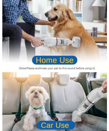 HOPET Pet Grooming Vacuum Kit - Wireless Dog Hair Remover & Cat Deshedding Brush with Powerful Suction - Buy Online on GoSupps.com