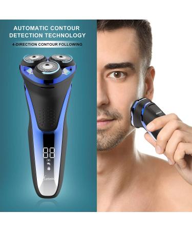 Hatteker Electric Shaver for Men - Cordless Rotary Razor with Pop-up Trimmer - Buy Online on GoSupps.com