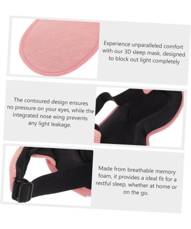 DEARMAMY Listed Eye Mask Sleep Light Block Out Sleep Mask Breathable Memory Foam Eye Cover With Nostril Adjustable For Men Travel - Buy Online on GoSupps.com