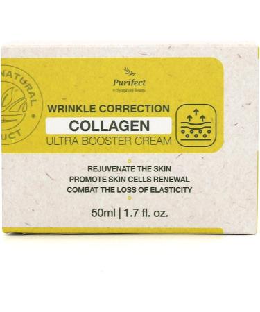 Purifect Wrinkle Correction Collagen Ultra Booster Cream Anti-Aging and Anti Wrinkle Face Cream Strengthens and Hydrates Skin Youthful and Glowing Complexion 50ml - Buy Online on GoSupps.com