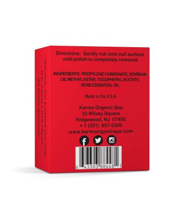 Karma Halal Nail Polish Remover Wipes | Rose Oil Infused | Non-Toxic, Vegan & Cruelty-Free | Pack of 10 - Buy Online on GoSupps.com