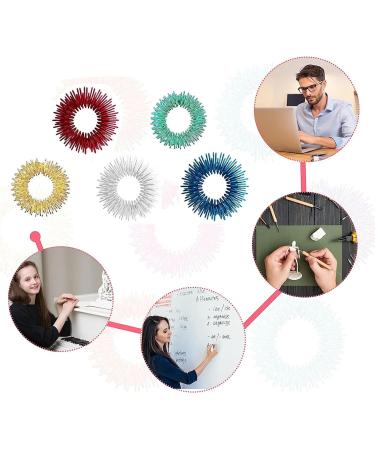 Acupressure Rings Set for Stress Relief & Massage - 10 Piece Finger & Wrist Massage Device for All Ages - Buy Online on GoSupps.com