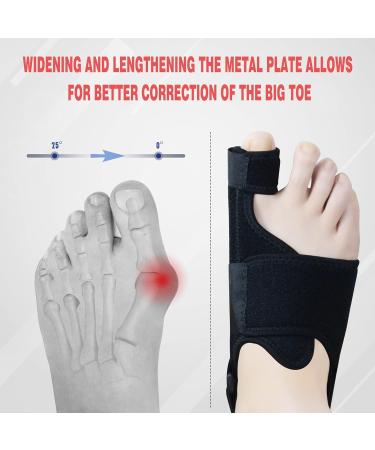 MOONSMILE Bunion Corrector - Toe Alignment Brace for Women & Men - Black85 - Buy Online on GoSupps.com