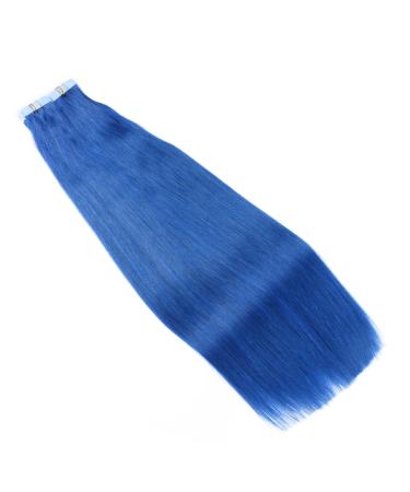 Buy 60cm Blue Tape-in Hair Extensions | 100% Remy Real Hair | Novon Hair Extensions - 60 Tresses 150g Total - Buy Online on GoSupps.com