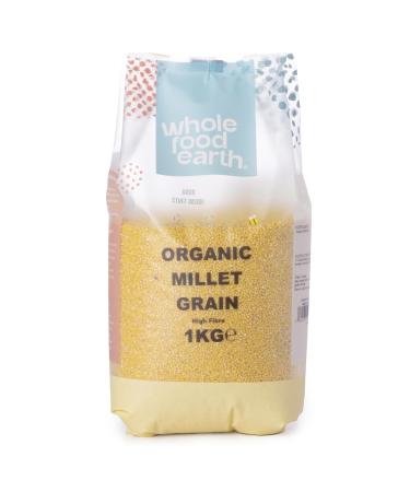 Wholefood Earth Grains de millet bio - 1 kg - Sans OGM - V gans - Riches en fibres - Certifi s biologiques