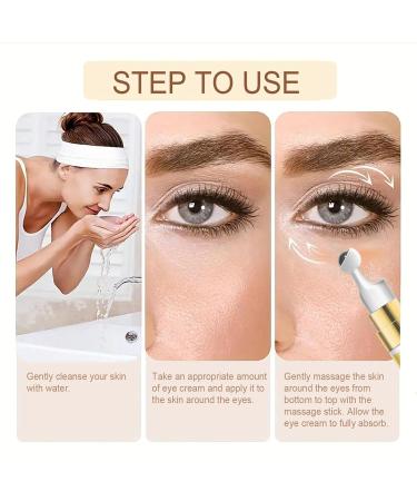 XJBD 24K Gold Under Eye Cream for Dark Circles & Puffiness Anti-Aging Eye Cream with Hyaluronic Acid Hydrating Lifting Nourishing Delicate Under-Eye Area Reduce Fine Lines Wrinkles & Bags - Buy Online on GoSupps.com