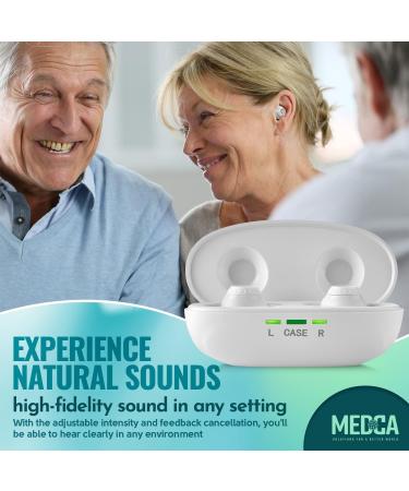 Mini Digital ITE Rechargeable Hearing Aid with Noise Suppression & Volume Control - Perfect for Adults & Seniors - International Shipping Available - Buy Online on GoSupps.com