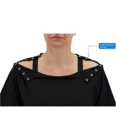 Shop Black Shoulder Shirt - Unisex M Size for Men & Women - International Shipping Available - Buy Online on GoSupps.com