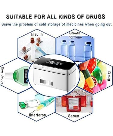 Insulin Cooler Refrigerated Box Led Display 0-18 Drug Reefer Cooler Travel Home Portable Car Refrigeration Case/Small Travel Box for Medication 8-24 Hours Battery Life nobattery () - Buy Online on GoSupps.com