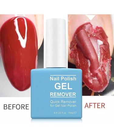 Gel Nail Polish Remover - Safe & Easy Quick Gel Polish Remover For UV Plastic Acrylic Natural Nails etc 2-3 Min Time-Saving And Hassle-Free Non-Irritating Gel Remover Nail Varnish Remover - Buy Online on GoSupps.com