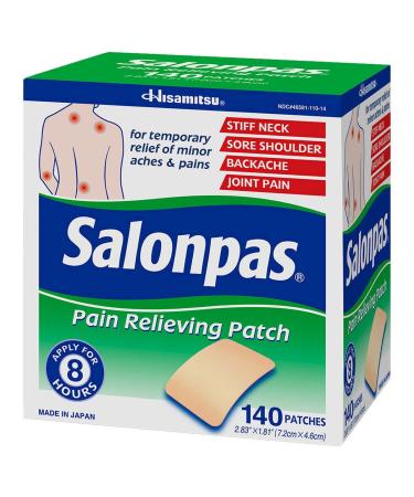 Hisamitsu Salonpas Pain Relieving Patches 140 Patches Per Box