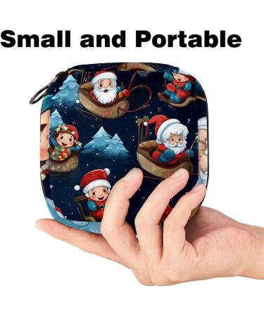 Buy MUOOUM Menstrual Artery Bag - Zipper Bond Bag for Tampons | Christmas Gingerbread Man Pattern - Ideal for Women & Girls (4.7x6.6 in) - Buy Online on GoSupps.com